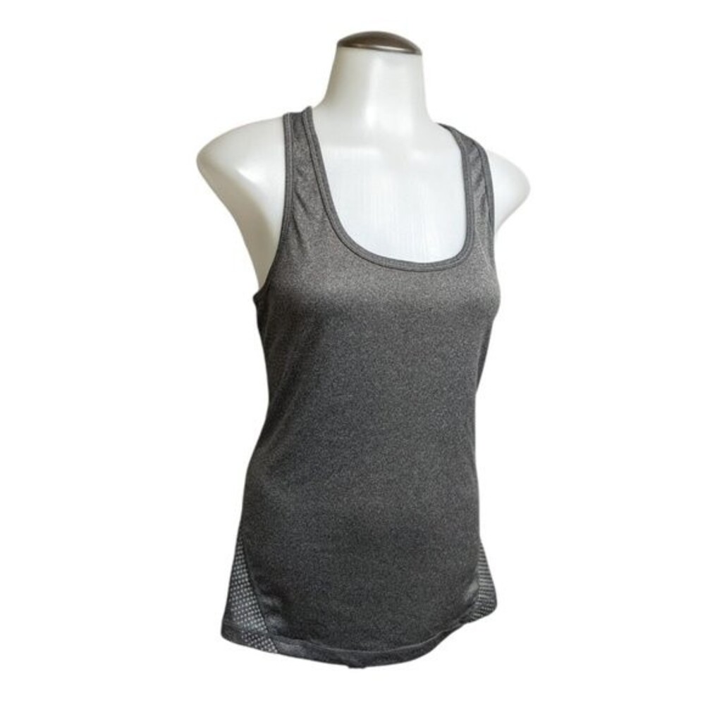 Reebok Tank Top Women Medium Activewear Performance T-Back Gray M